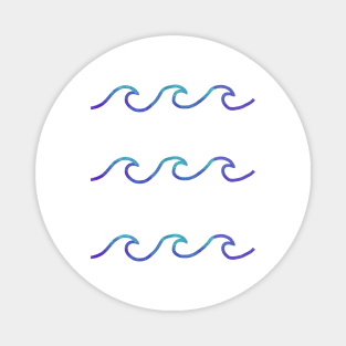 3 Little Waves Magnet